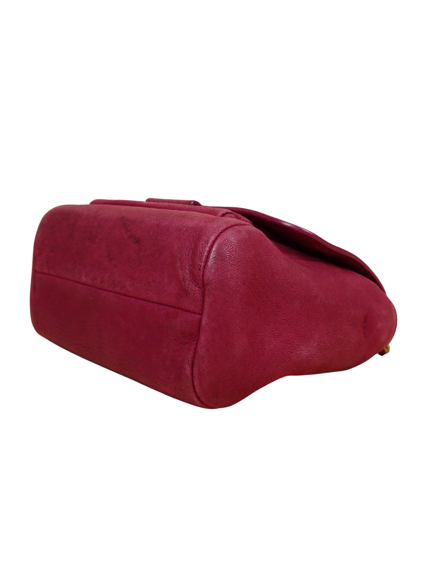 Jérôme Dreyfuss Sac Bandoulière "Lulu" S Daim Cuir Rose Fuschia