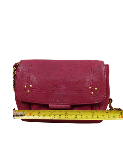 Jérôme Dreyfuss Sac Bandoulière "Lulu" S Daim Cuir Rose Fuschia