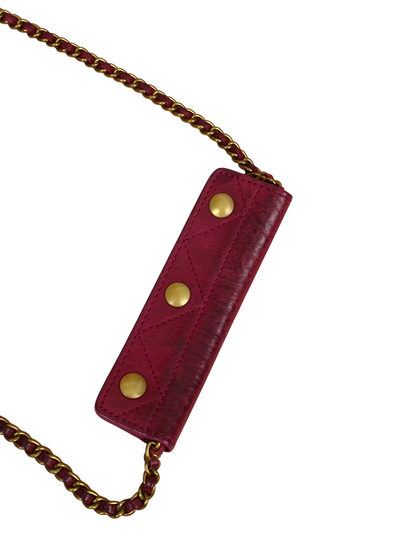 Jérôme Dreyfuss Sac Bandoulière "Lulu" S Daim Cuir Rose Fuschia