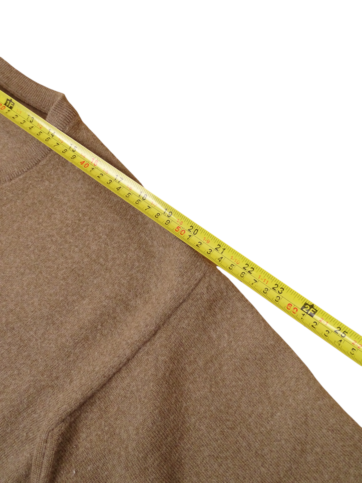 Burberry Pull Col V Marron M Homme Laine