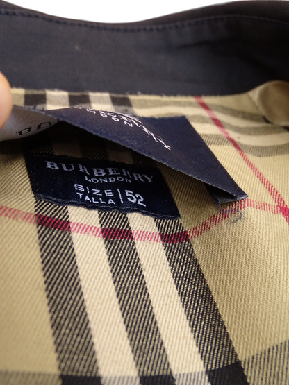 Burberry Trench Gris XL Homme Manteau Long Tartan Nova Check