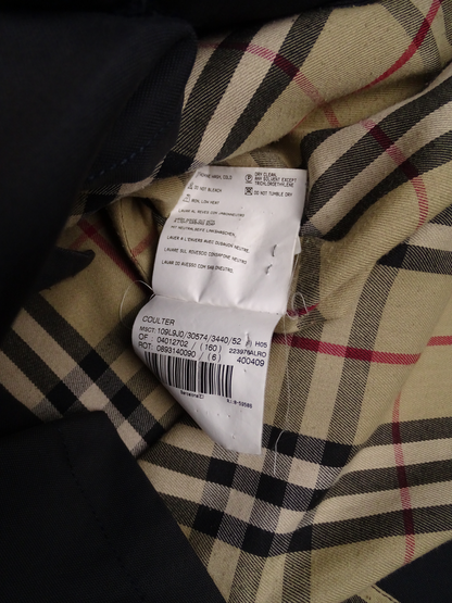 Burberry Trench Gris XL Homme Manteau Long Tartan Nova Check