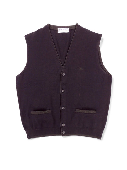 Burberry Cardigan Bleu Marine 60% Laine M Homme