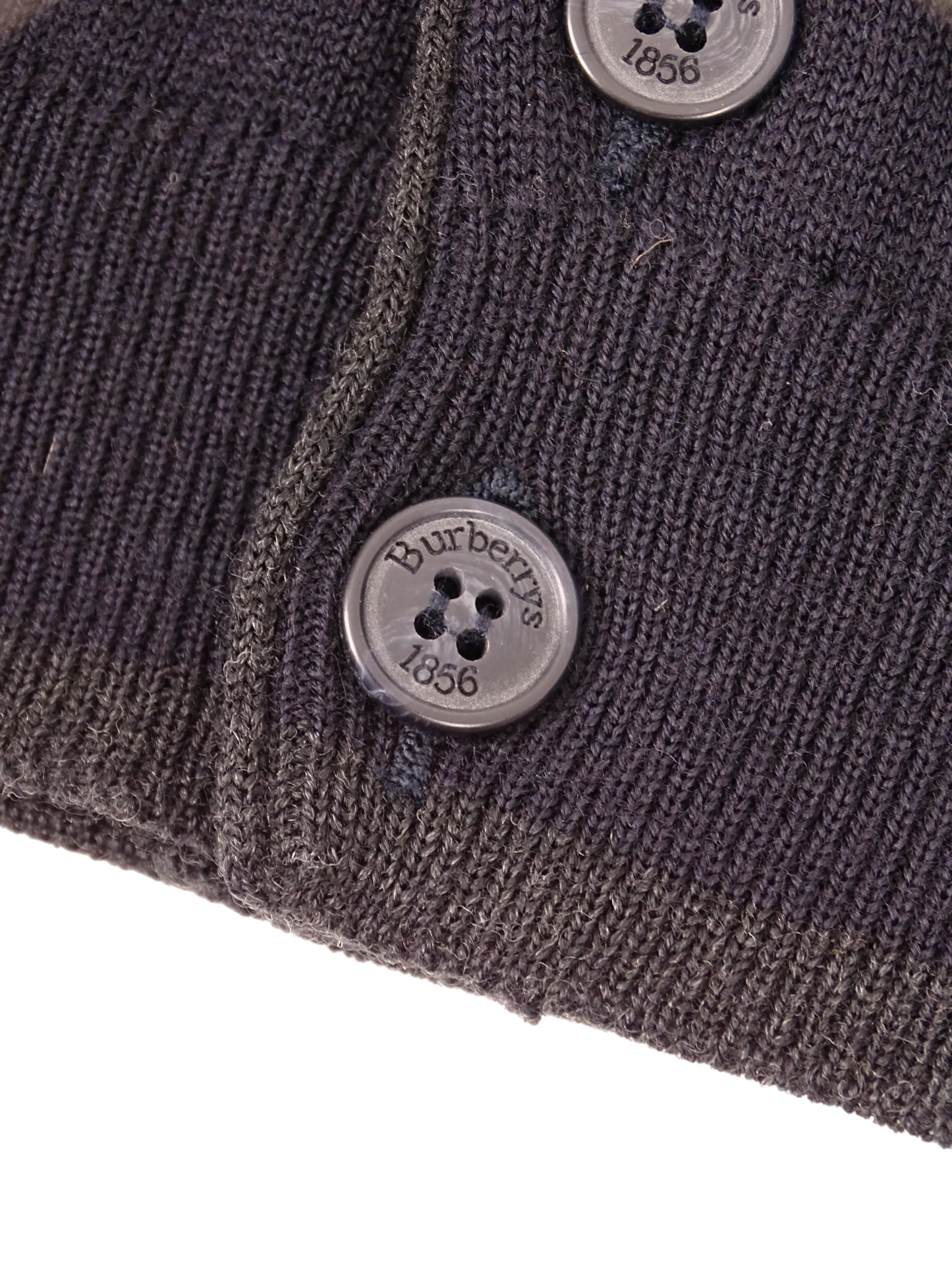 Burberry Cardigan Bleu Marine 60% Laine M Homme