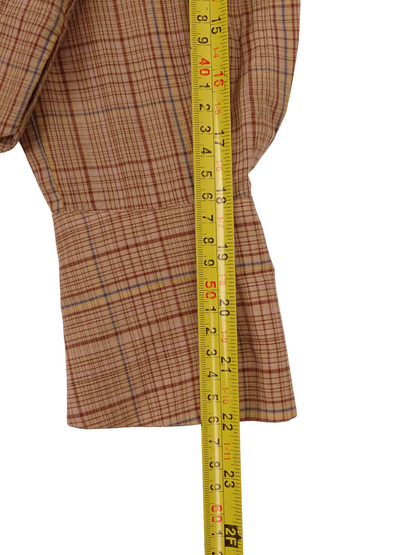 Soeur Chemise Modèle "Falaise" Carreaux Beige Marron XS Femme