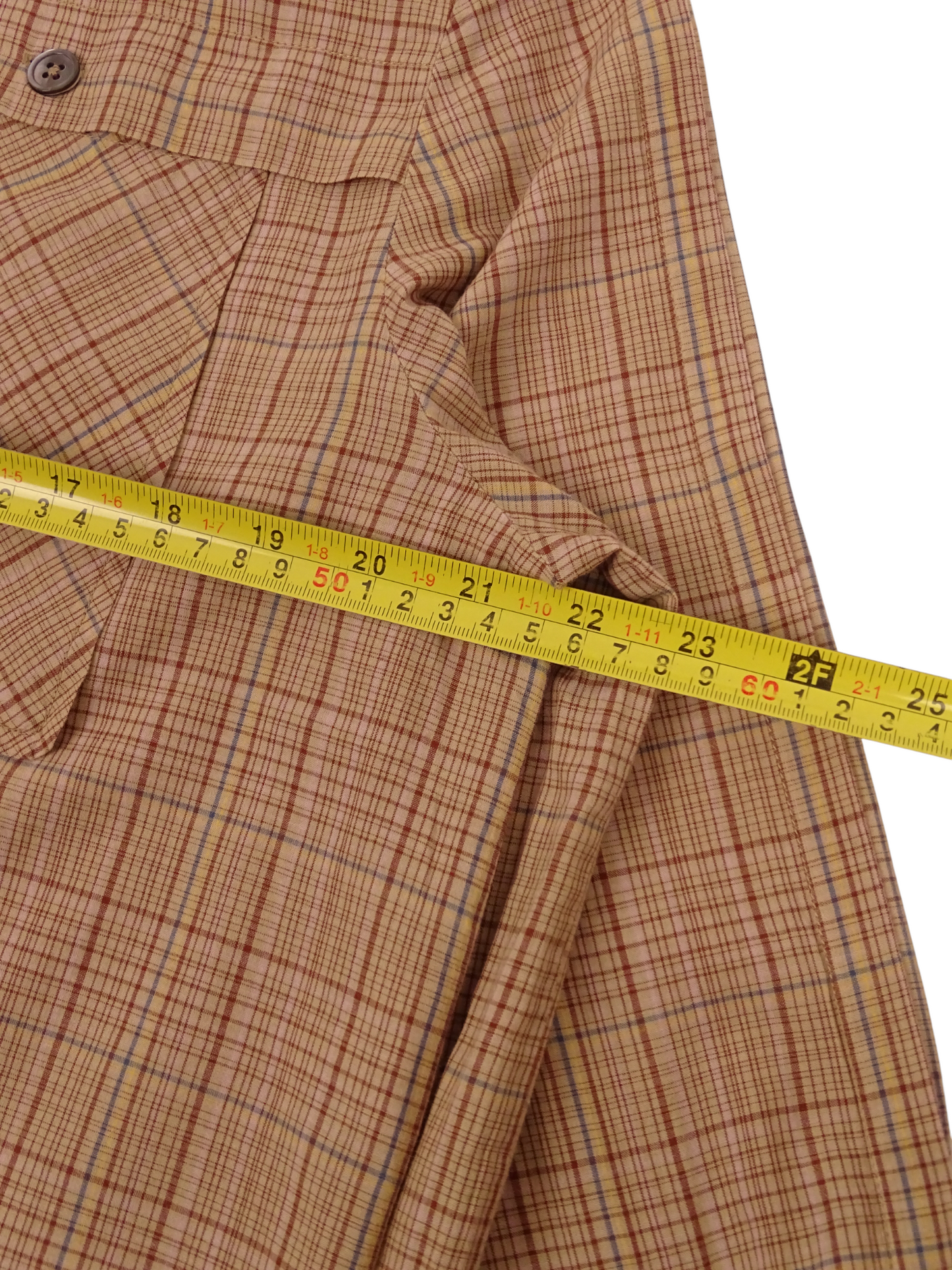 Soeur Chemise Modèle "Falaise" Carreaux Beige Marron XS Femme