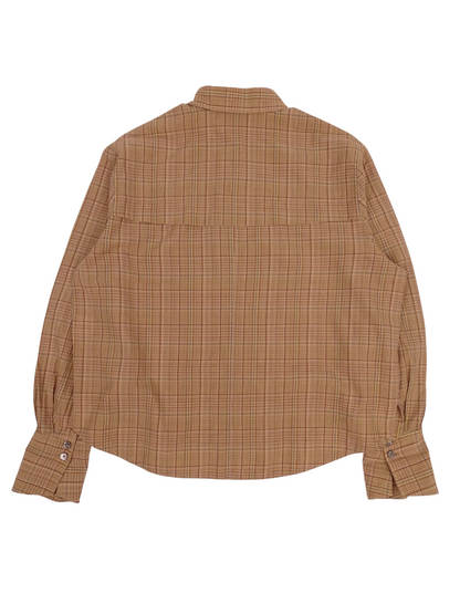 Soeur Chemise Modèle "Falaise" Carreaux Beige Marron XS Femme