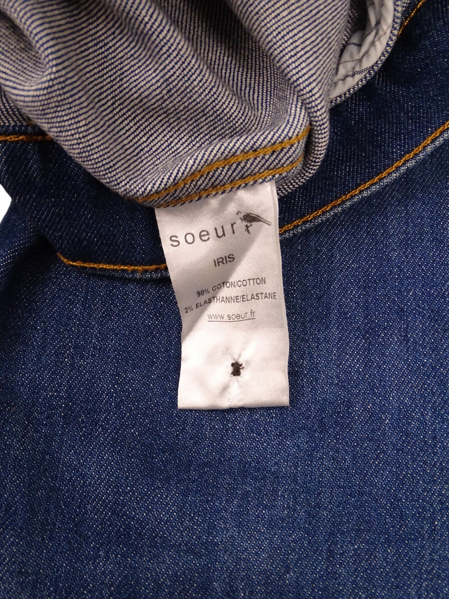 Soeur Veste en Jean 98% Coton M Femme