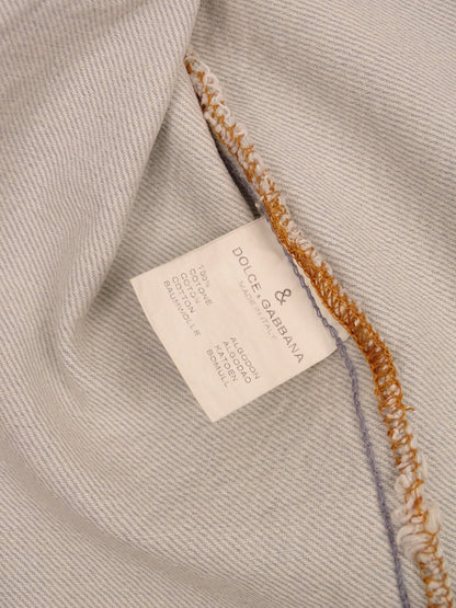 Dolce & Gabbana Veste En Jean Sans Manches Bleu Clair Vintage M Femme