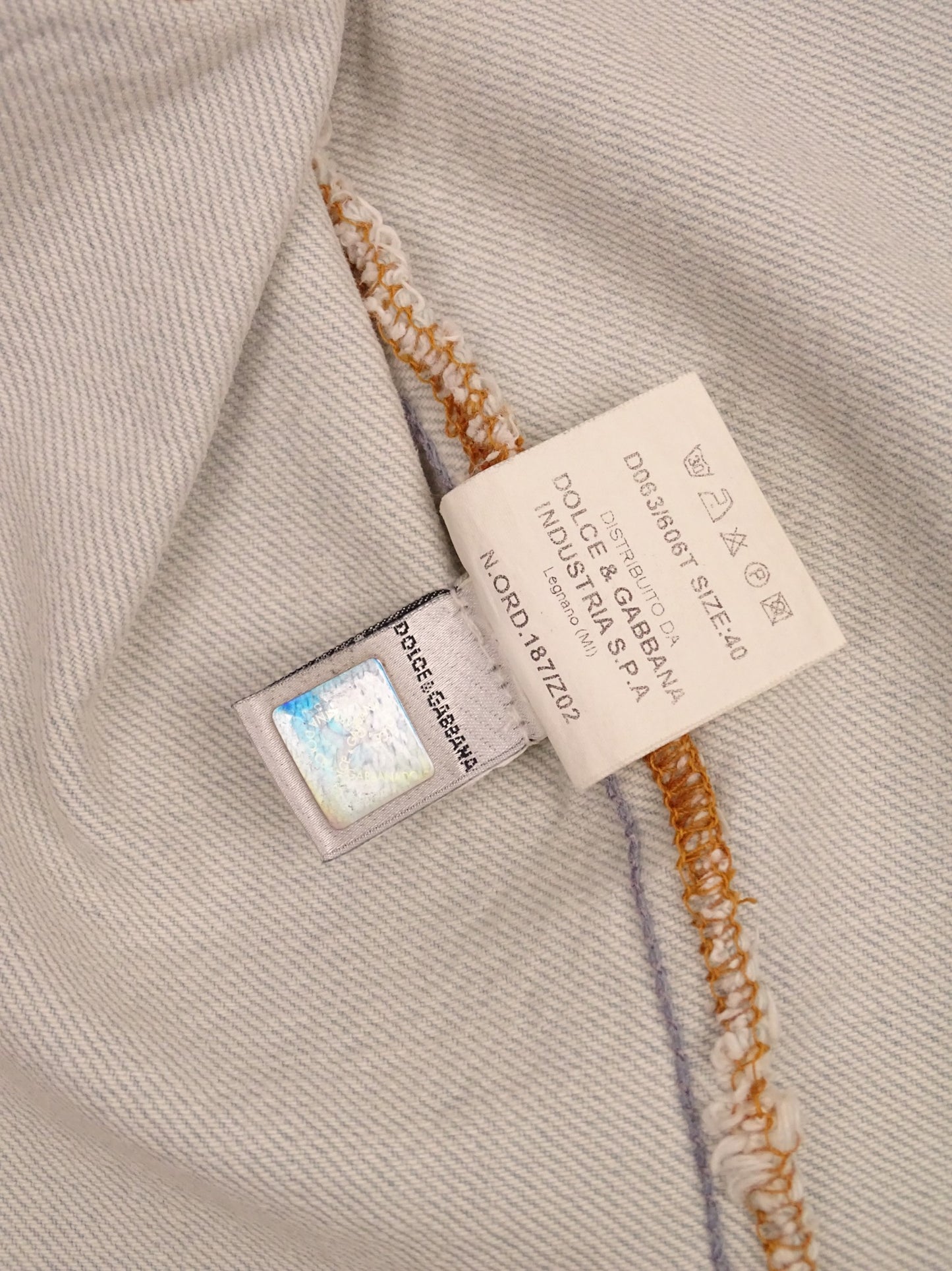 Dolce & Gabbana Veste En Jean Sans Manches Bleu Clair Vintage M Femme