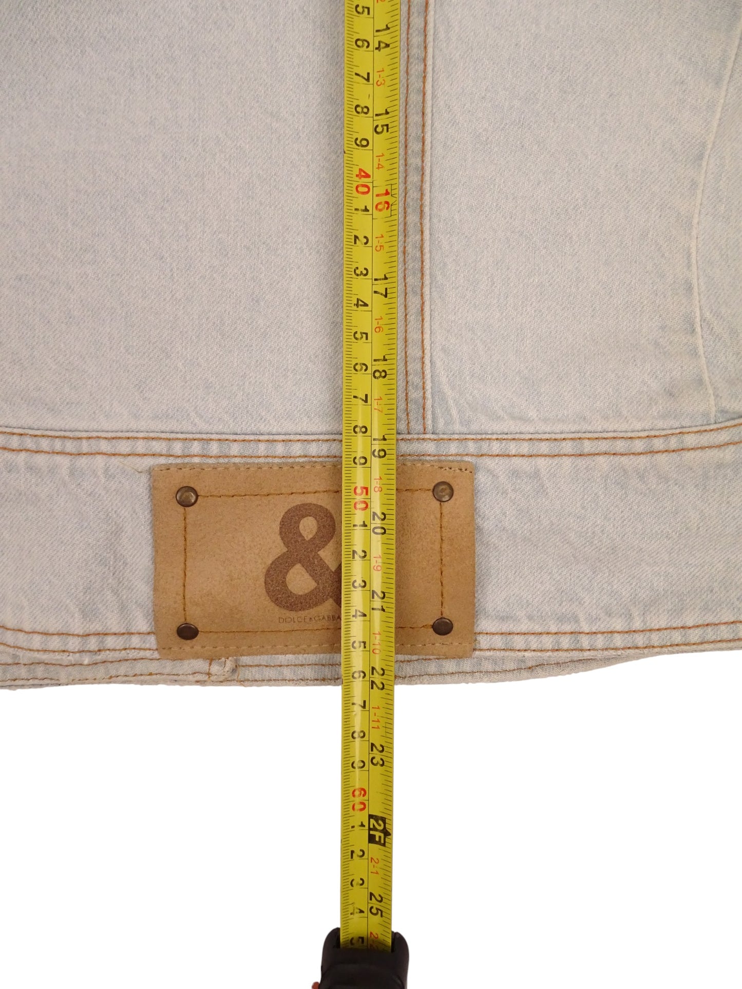 Dolce & Gabbana Veste En Jean Sans Manches Bleu Clair Vintage M Femme