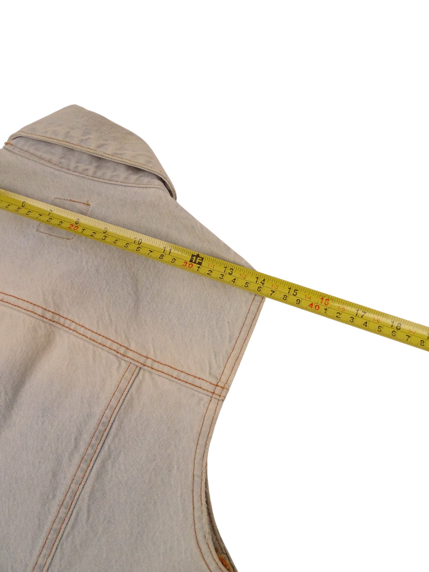 Dolce & Gabbana Veste En Jean Sans Manches Bleu Clair Vintage M Femme