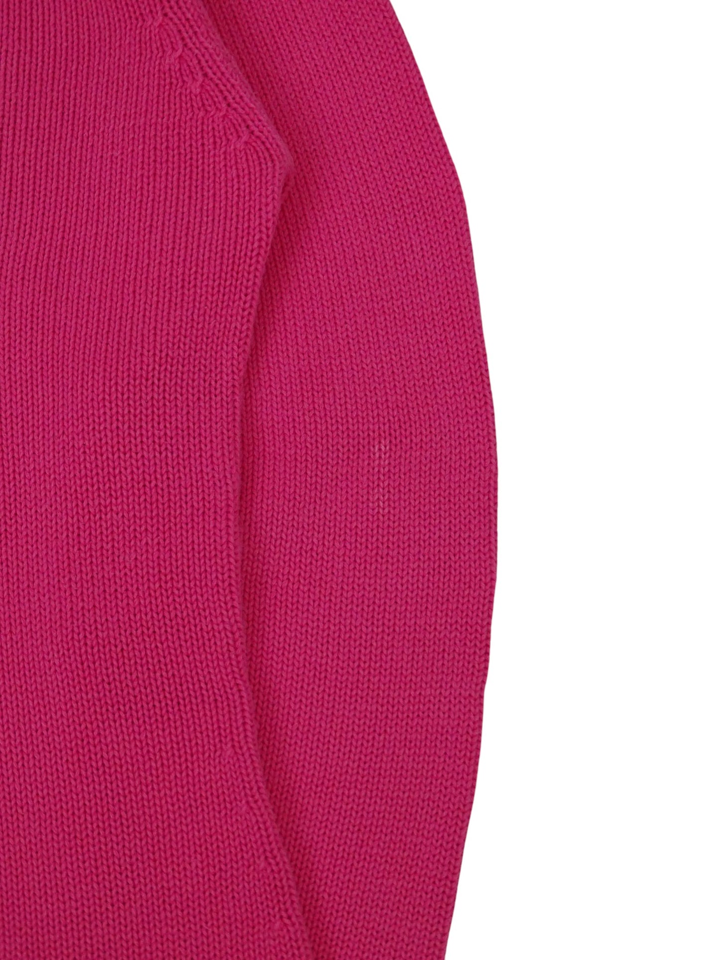 Burberry Pull Col V Rose Coton L Femme