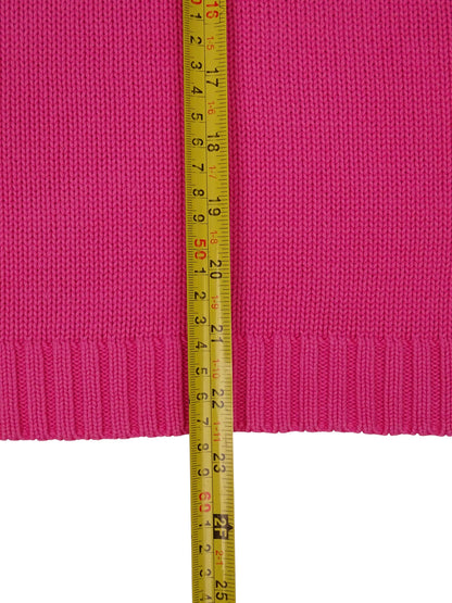 Burberry Pull Col V Rose Coton L Femme