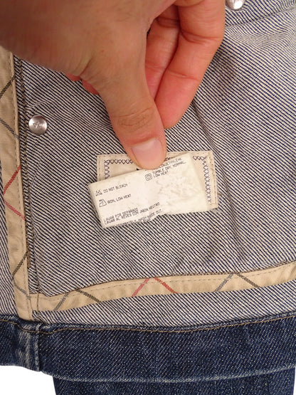 Burberry Veste En Jean Bleu Marine XS Femme