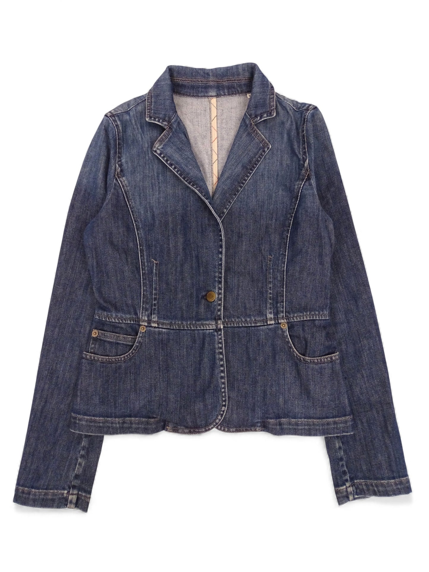 Burberry Veste En Jean Bleu Marine XS Femme