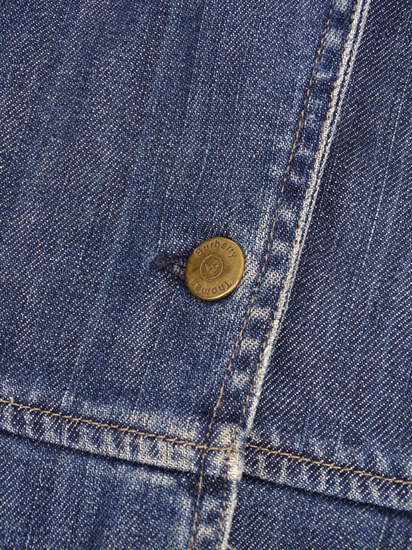 Burberry Veste En Jean Bleu Marine XS Femme