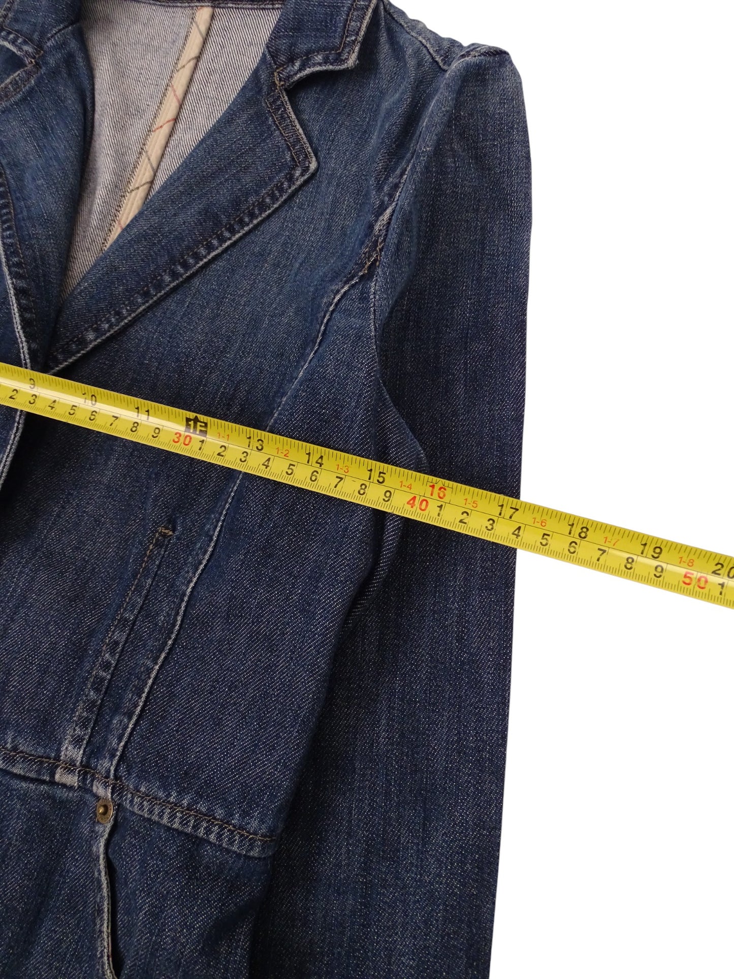 Burberry Veste En Jean Bleu Marine XS Femme