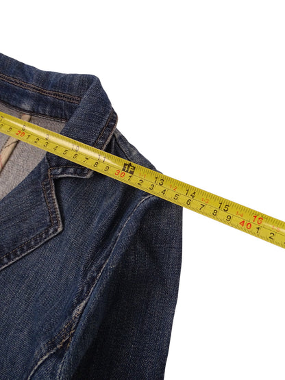 Burberry Veste En Jean Bleu Marine XS Femme