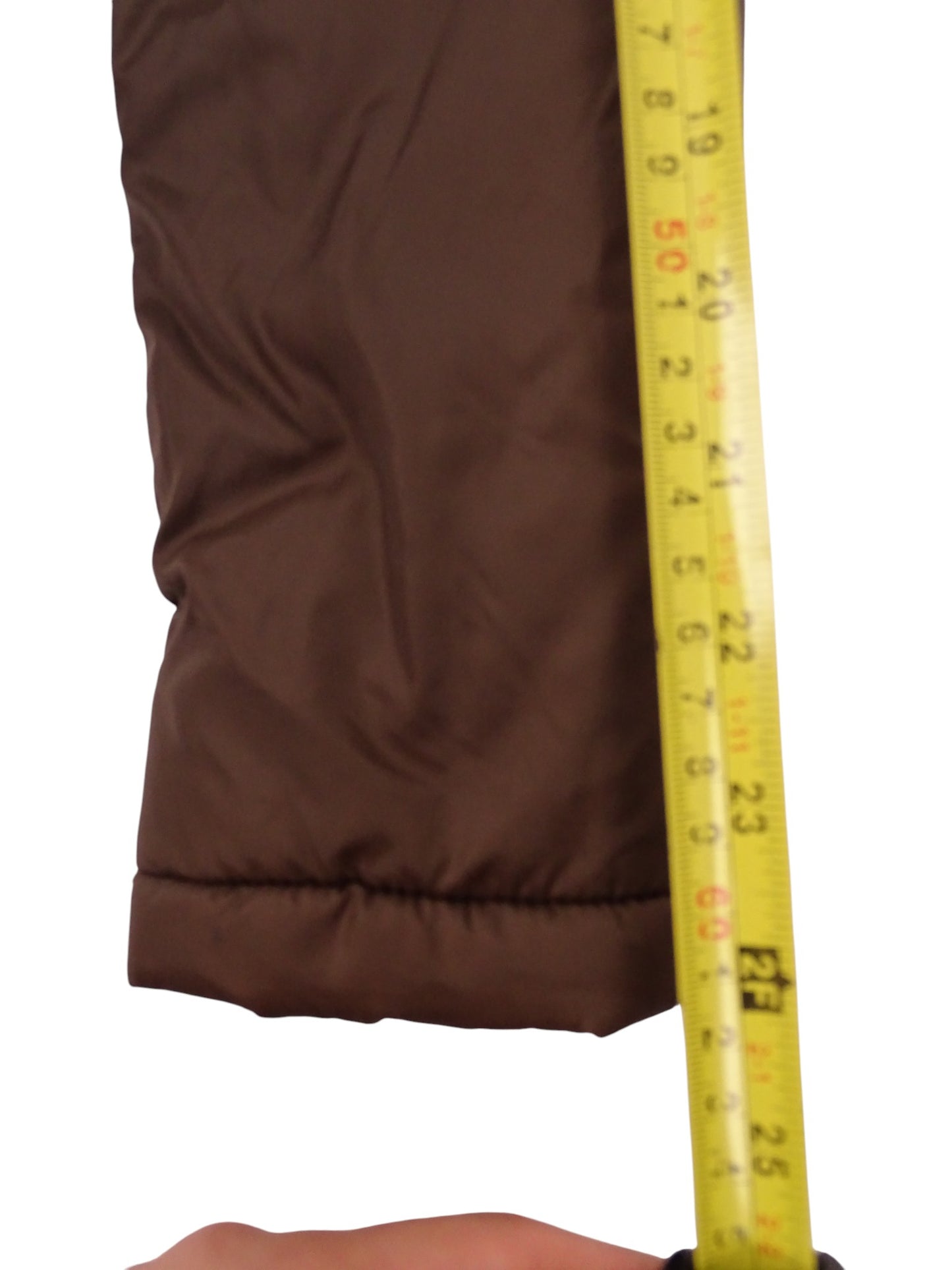 Burberry Doudoune Courte Marron Double Zip XS Femme