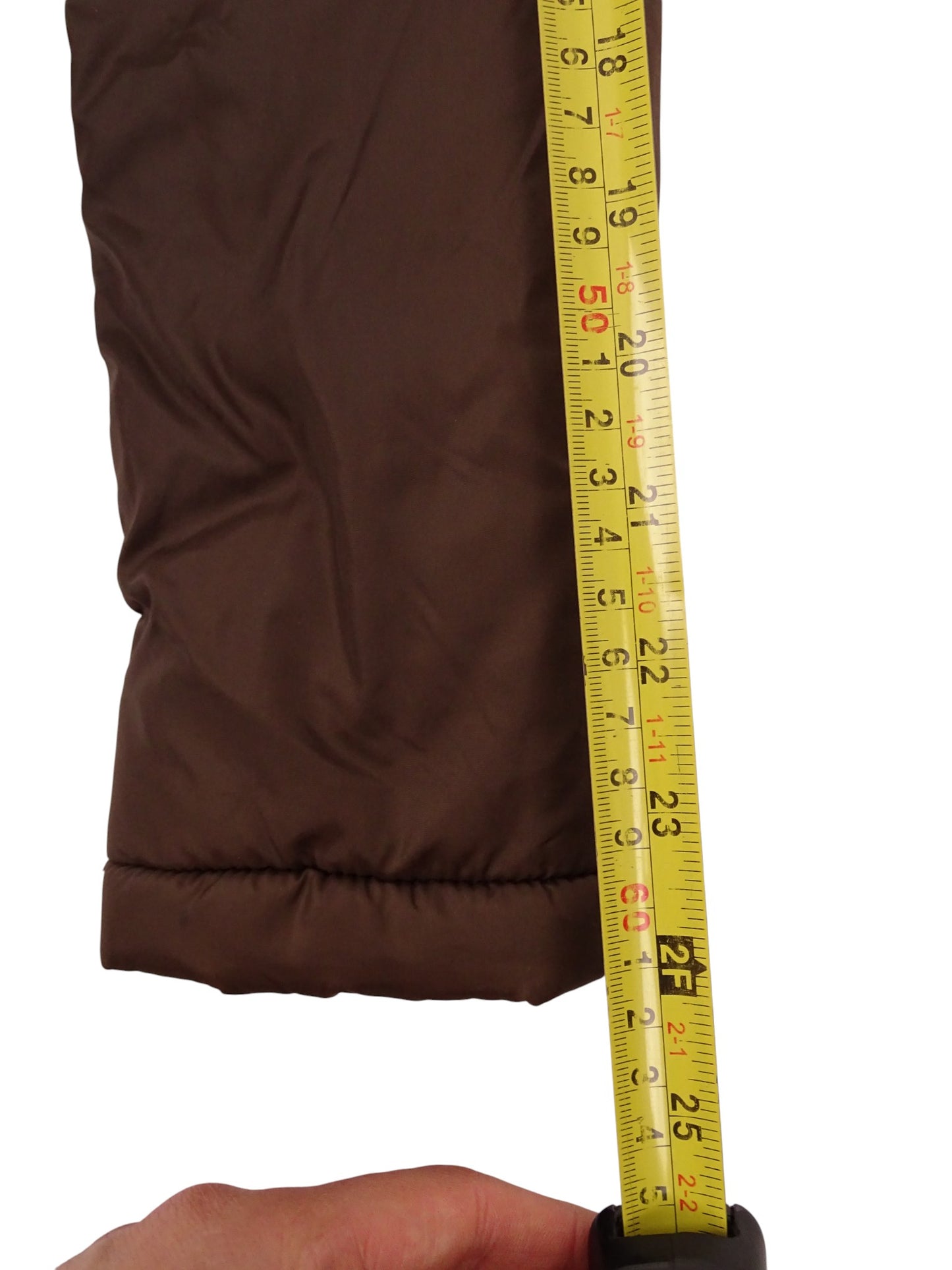 Burberry Doudoune Courte Marron Double Zip XS Femme