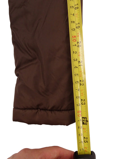 Burberry Doudoune Courte Marron Double Zip XS Femme