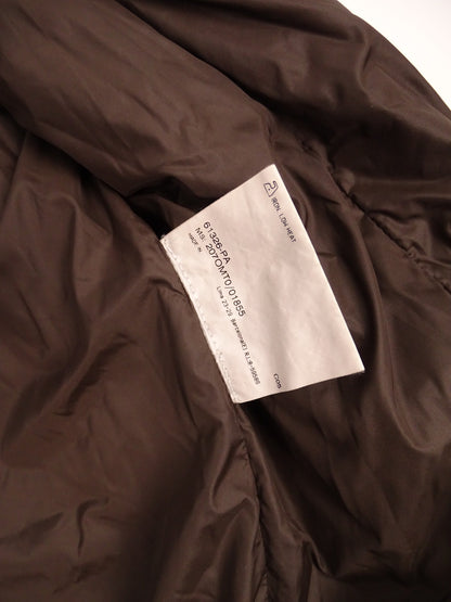 Burberry Doudoune Courte Marron Double Zip XS Femme