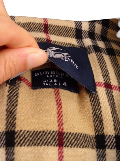 Burberry Manteau Harrington Mi-Long Beige Coton Intérieur Tartan Nova Check M Homme