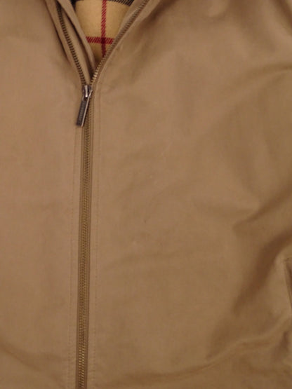 Burberry Manteau Harrington Mi-Long Beige Coton Intérieur Tartan Nova Check M Homme