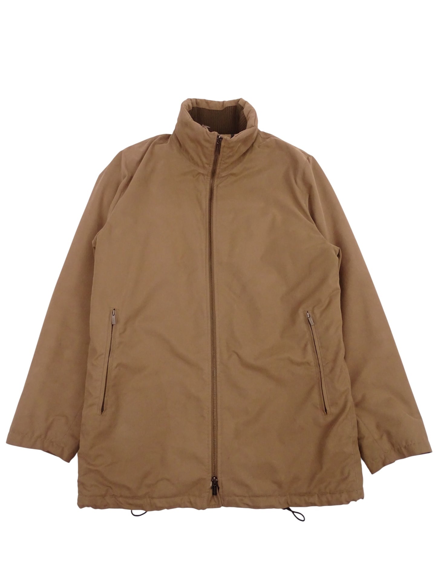 Burberry Manteau Harrington Mi-Long Beige Coton Intérieur Tartan Nova Check M Homme