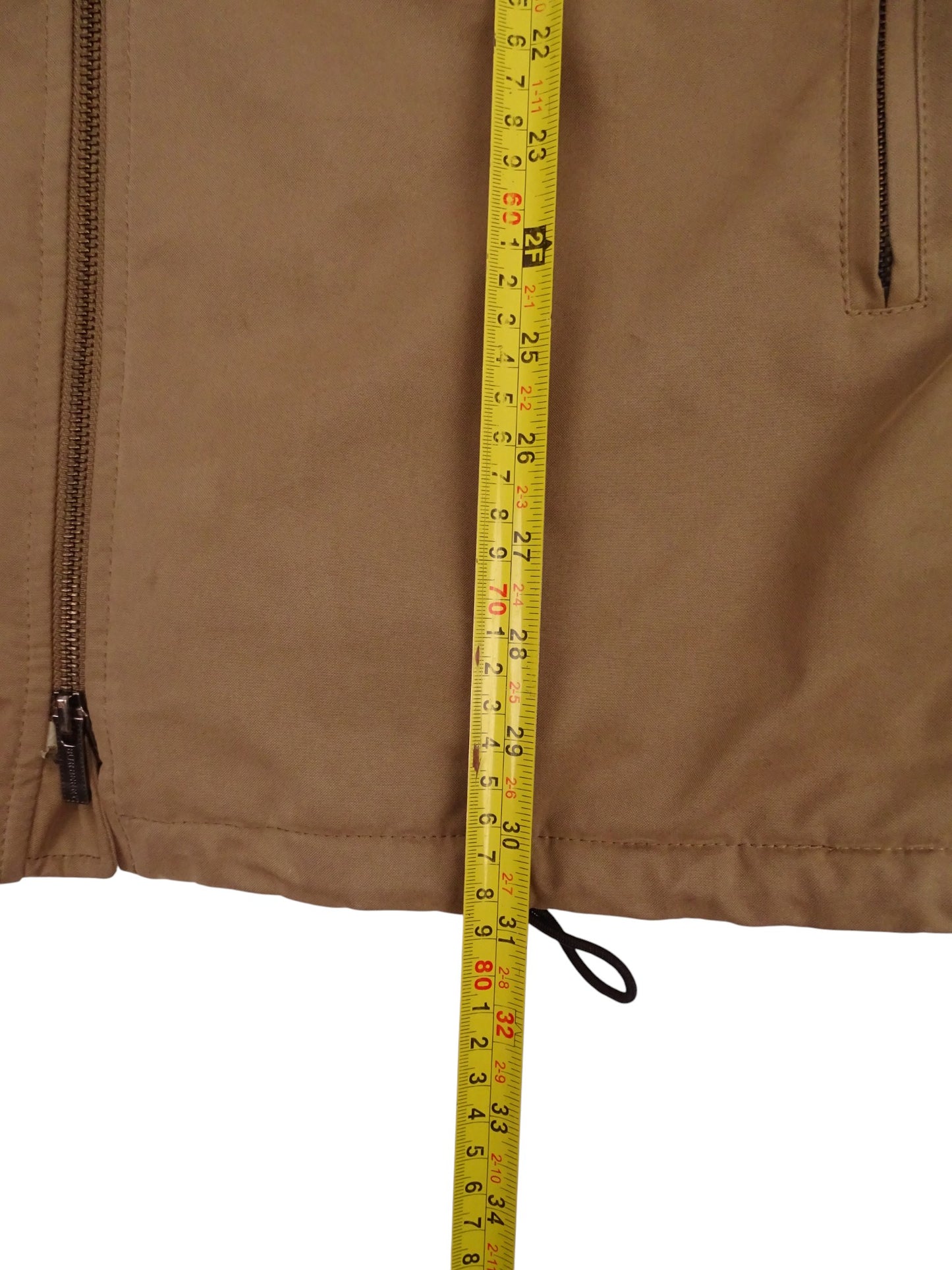 Burberry Manteau Harrington Mi-Long Beige Coton Intérieur Tartan Nova Check M Homme