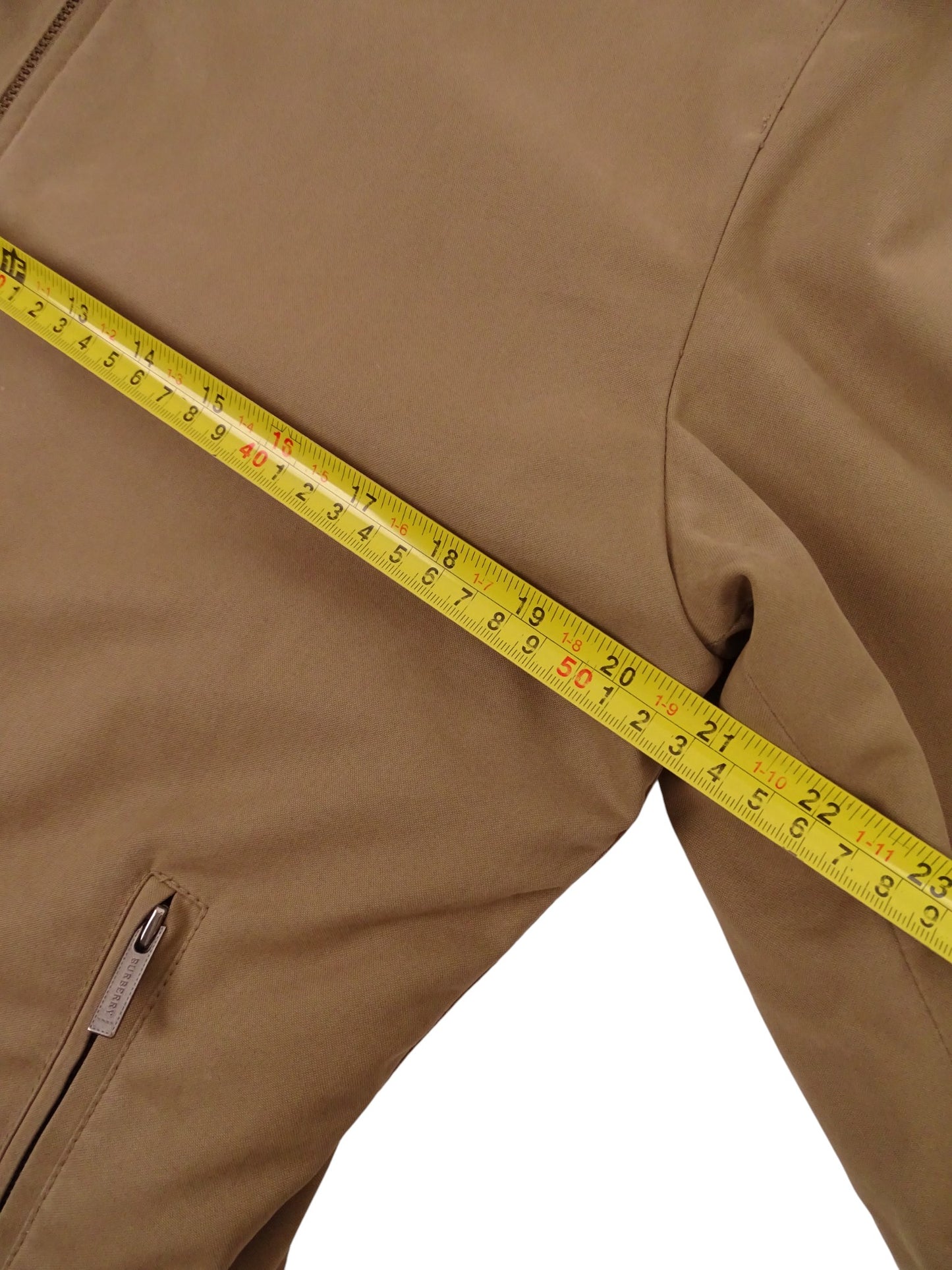 Burberry Manteau Harrington Mi-Long Beige Coton Intérieur Tartan Nova Check M Homme