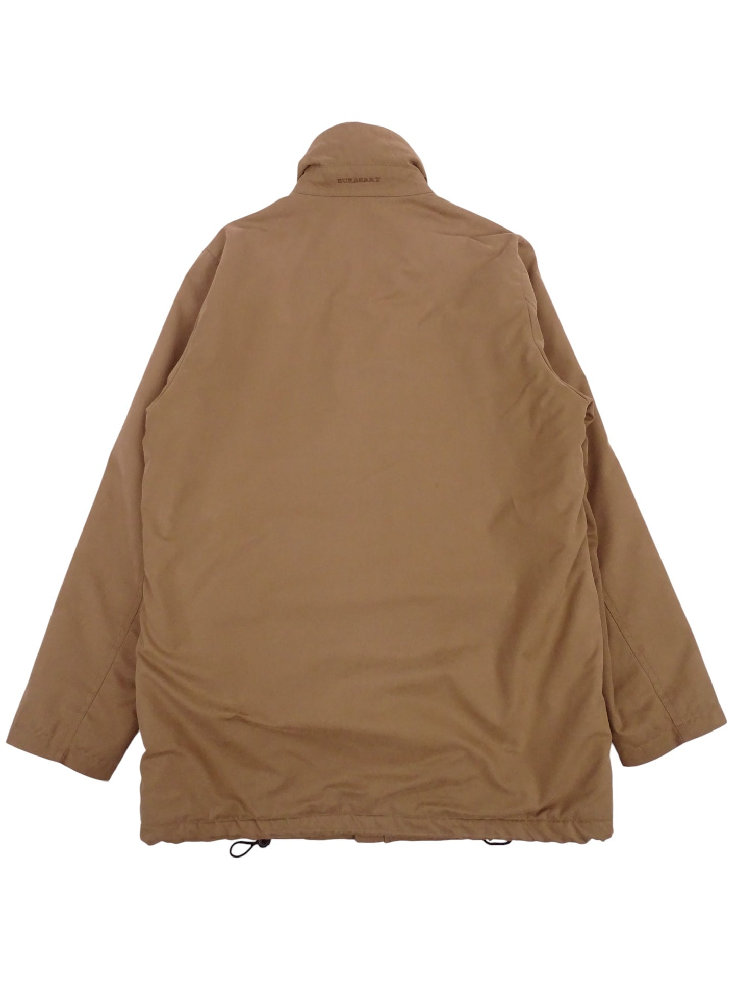 Burberry Manteau Harrington Mi-Long Beige Coton Intérieur Tartan Nova Check M Homme