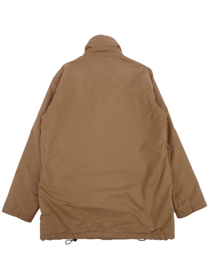 Burberry Manteau Harrington Mi-Long Beige Coton Intérieur Tartan Nova Check M Homme