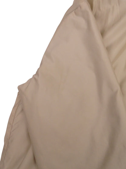 Burberry Manteau Zippé Crème Intérieur Tartan Écossais Gris S Femme