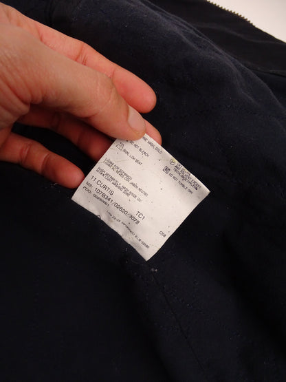 Burberry Veste Harrington Bleu Marine Zippée Coton M Homme