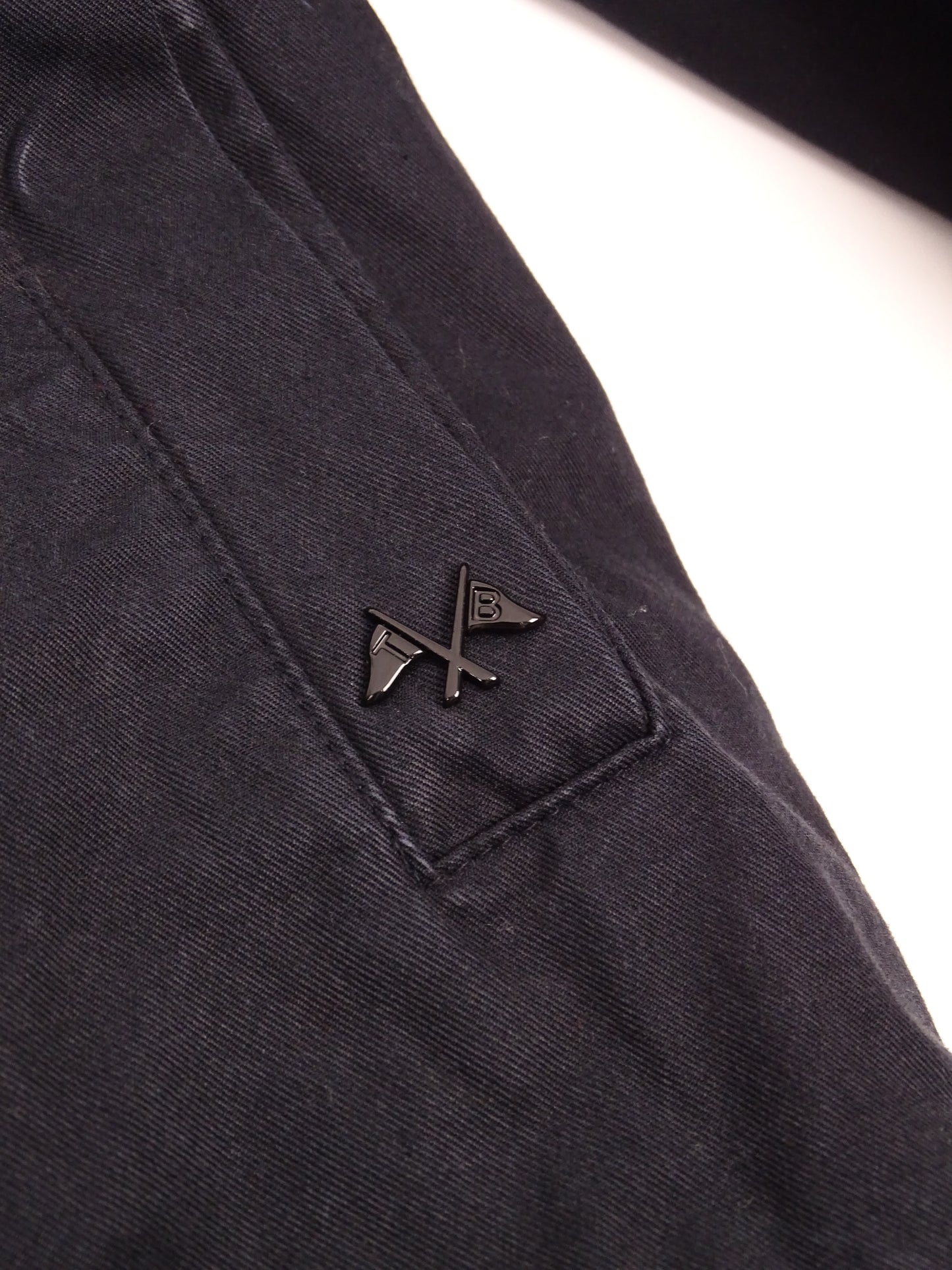 Burberry Veste Harrington Bleu Marine Zippée Coton M Homme