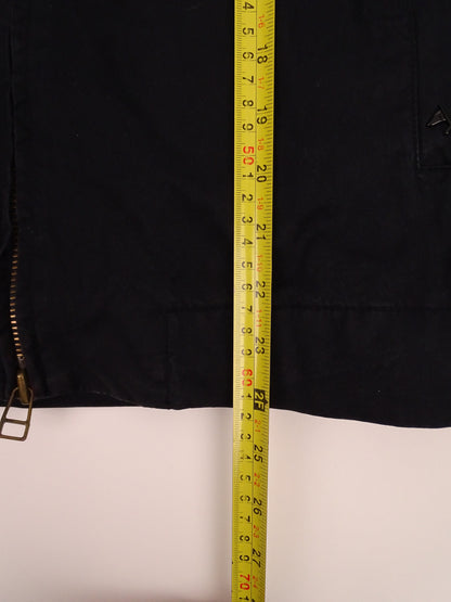 Burberry Veste Harrington Bleu Marine Zippée Coton M Homme