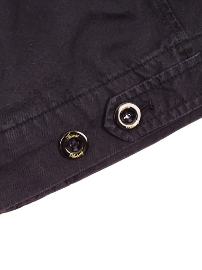 Burberry Veste Harrington Bleu Marine Zippée Coton M Homme