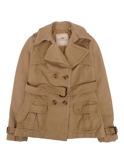 Burberry Trench Beige Ceinturé Rembourré Hiver S Femme