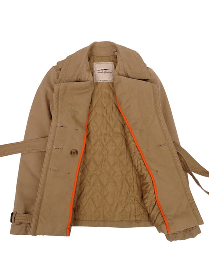 Burberry Trench Beige Ceinturé Rembourré Hiver S Femme