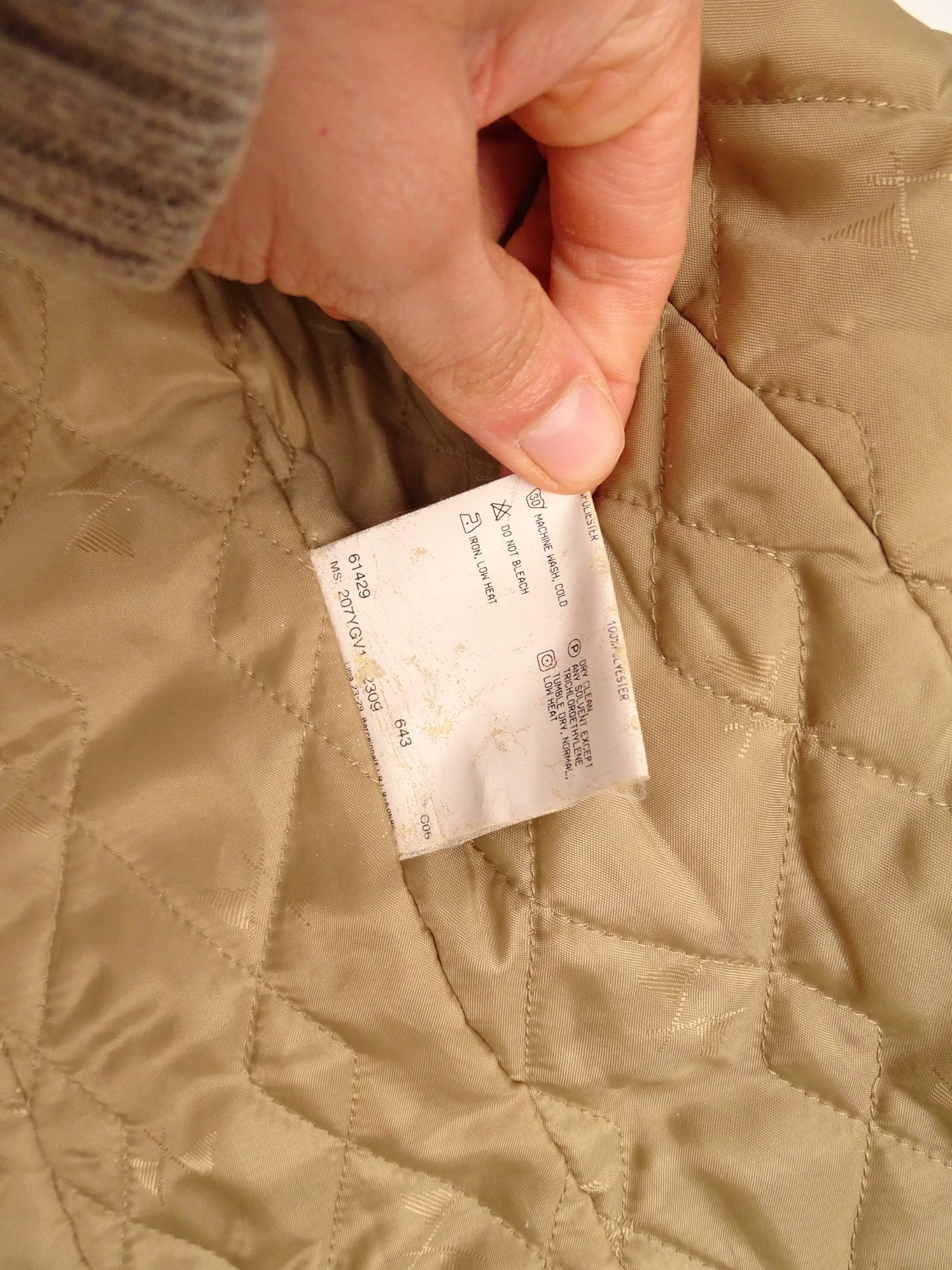 Burberry Trench Beige Ceinturé Rembourré Hiver S Femme