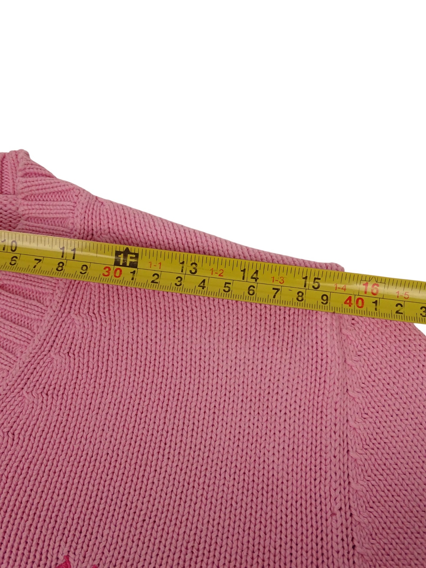 Burberry Pull Col V Rose Coton S Femme