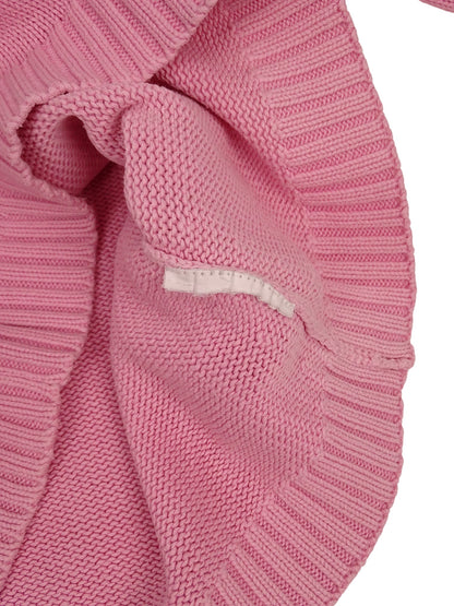 Burberry Pull Col V Rose Coton S Femme