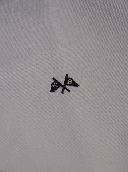 Burberry Veste Courte Bleu Clair Zippée À Col M Femme