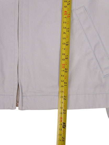 Burberry Veste Courte Bleu Clair Zippée À Col M Femme