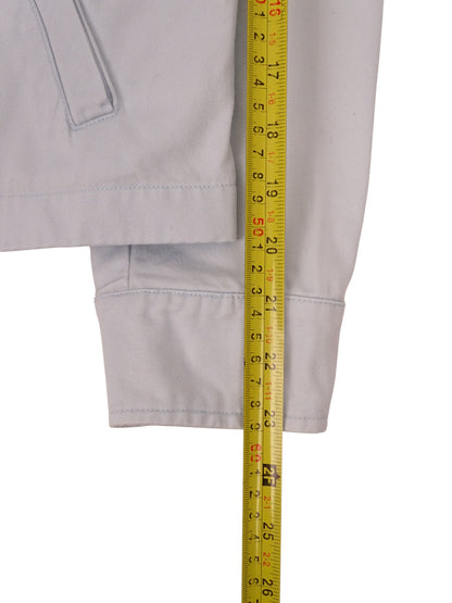 Burberry Veste Courte Bleu Clair Zippée À Col M Femme