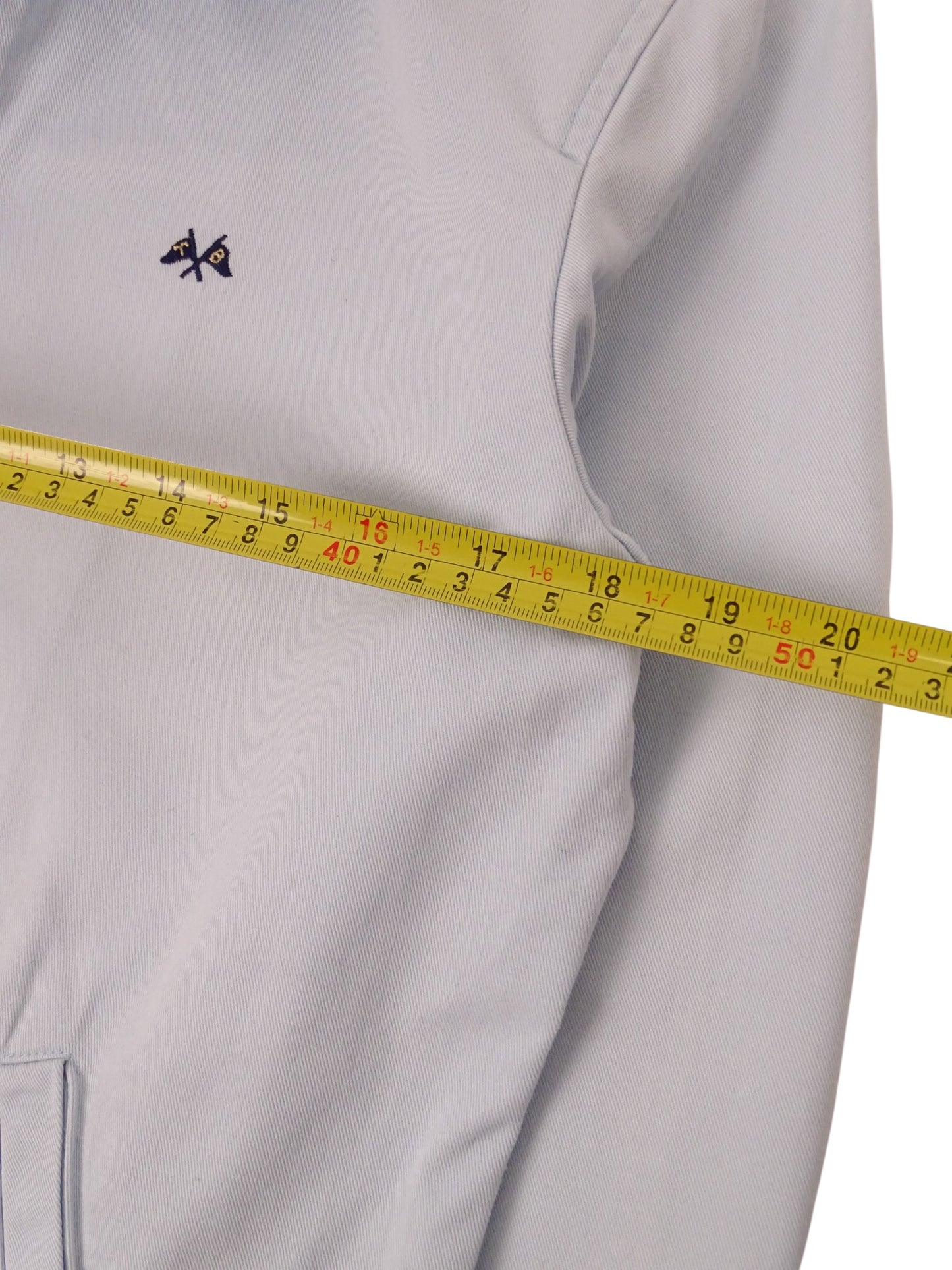 Burberry Veste Courte Bleu Clair Zippée À Col M Femme