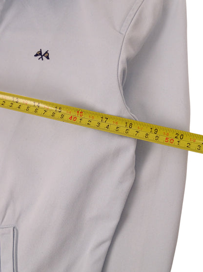 Burberry Veste Courte Bleu Clair Zippée À Col M Femme