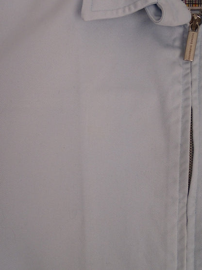 Burberry Veste Courte Bleu Clair Zippée À Col M Femme